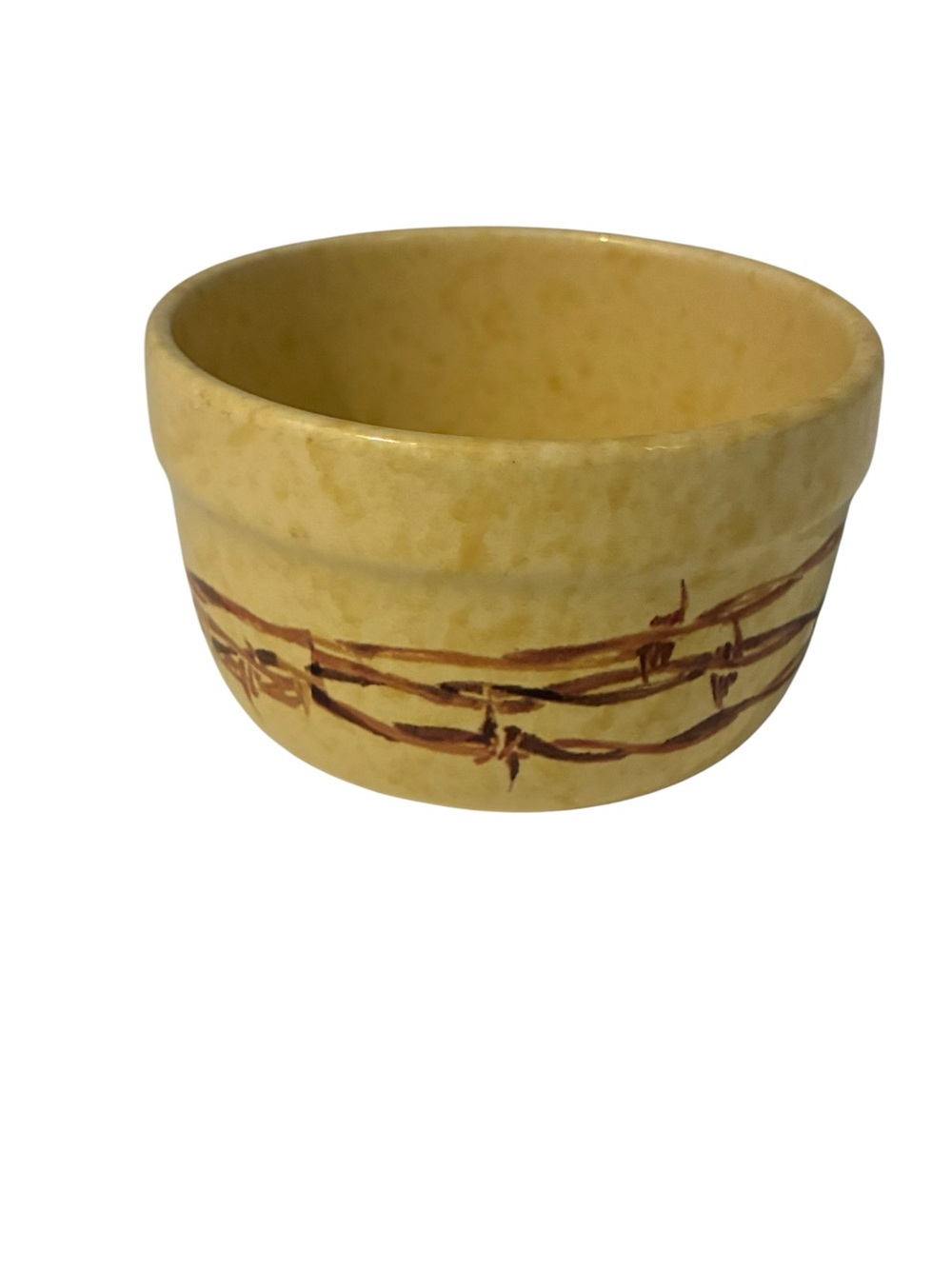 Cowboy Living Barbwire Collection Dessert Bowl Eve Armson Porcelain 12oz Ramekin